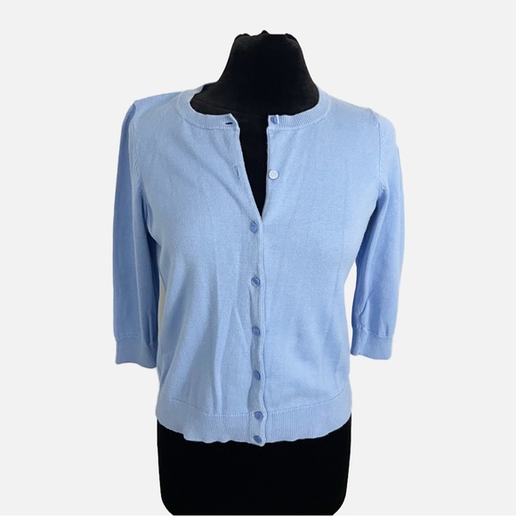 Talbots Sweaters - 😻Talbots Baby Blue Cardigan